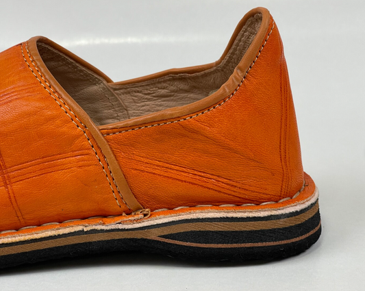 Handmade leather babouches, Embroidered babouches, Luxurious babouches, Moroccan slippers, Stylish leather footwear, free shipping