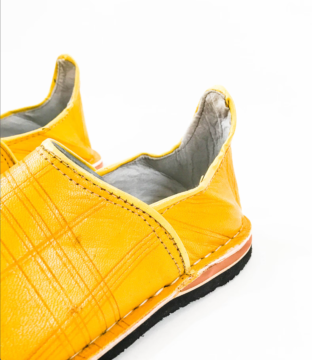 Yellow Comfortable Babouche Moroccan Handmade Slippers, Men Leather Babouche, Moroccan Shoes, leather Yellow,berber slippers